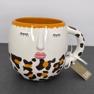 Lang by Design Face Mug with Leopard Print